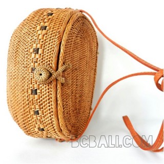 sling bags ata rattan ethnic motif handmade women design